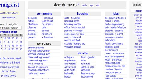 <b>detroit</b> metro for sale "furniture" - <b>craigslist</b>. . Detroit craiglist